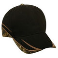 6 Panel Cotton Twill Cap with camo Assorted Accents